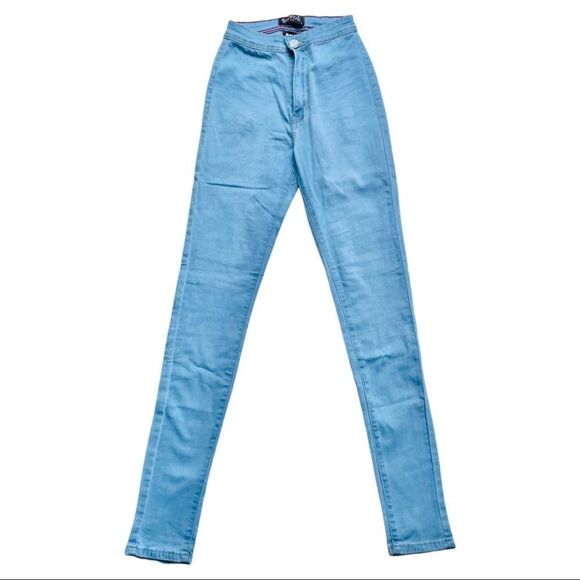 Light Blue Mega Stretch Jeans - Small - Fits Size 1 - Size 5 - Picture 6 of 7